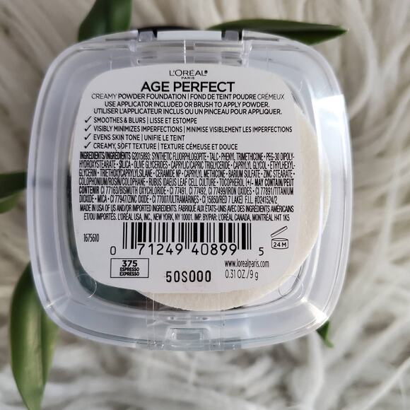 L'Oreal Age Perfect Creamy Powder Foundation Bundle Espresso 375 - Picture 3 of 4